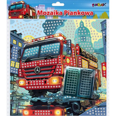 Mozaika piankowa Straż pożarna 25x25 cm FUN&JOY