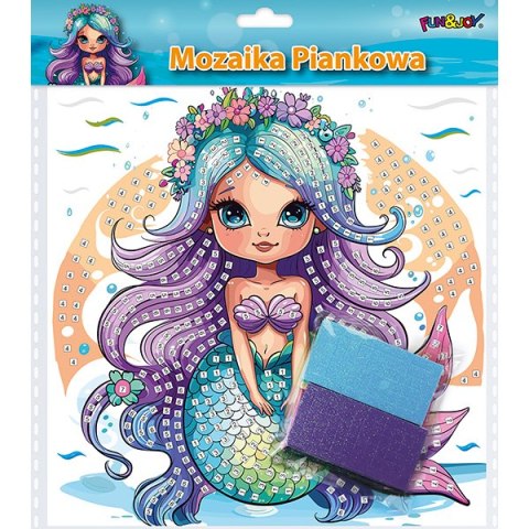 Mozaika piankowa Syrenka 25x25 cm FUN&JOY