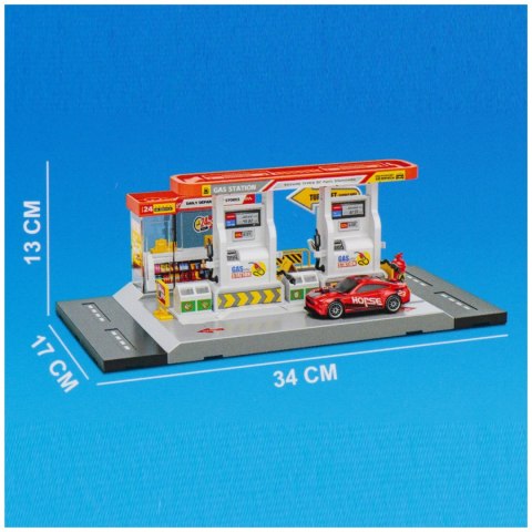 Parking Stacja Benzynowa z akcesoriami MEGA CREATIVE 573969