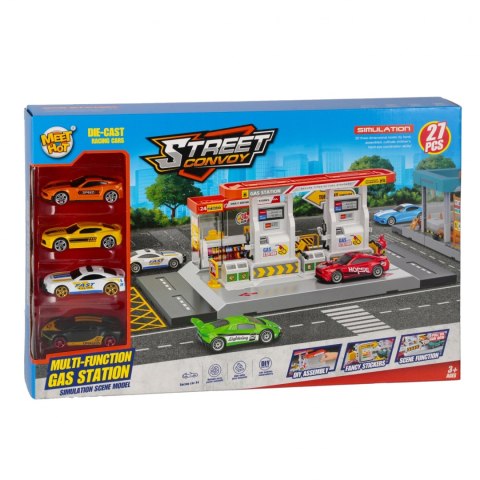 Parking Stacja Benzynowa z akcesoriami MEGA CREATIVE 573969