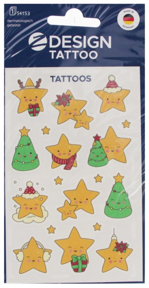 Tatuaże bożonarodzeniowe Z-Design dla dzieci - gwiazdy 54153