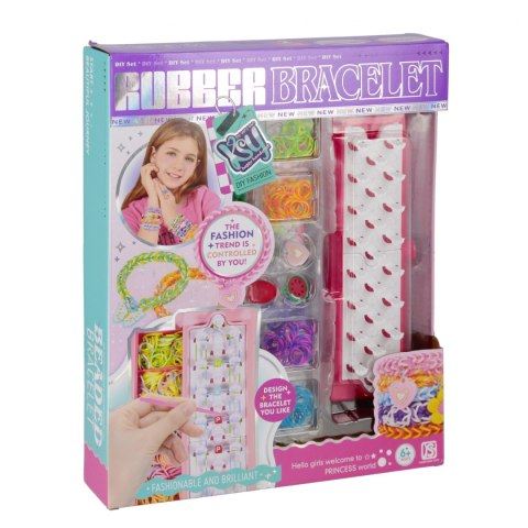 Zestaw kreatywny bransoletki z gumek MEGA CREATIVE 572068