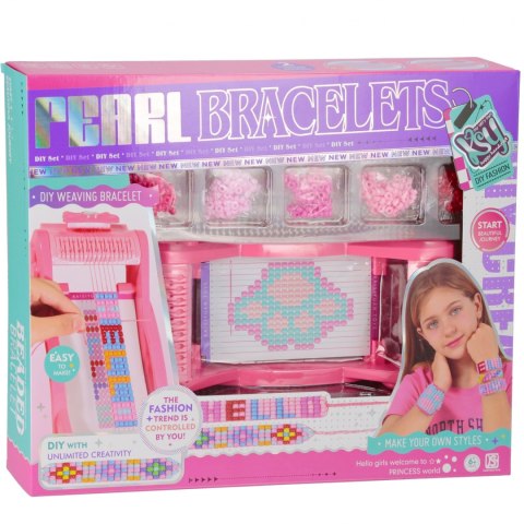 Zestaw kreatywny maszynka do tworzenia bransoletek MEGA CREATIVE 568647