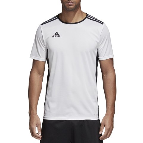 Koszulka męska adidas Entrada 18 Jersey biała CD8438 Koszulka męska adidas Entrada 18 Jersey biała CD8438