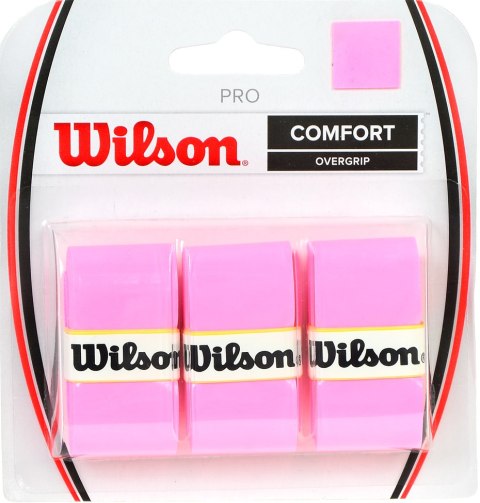 Owijka Wilson Pro Comfort Overgrip różowy 3szt WRZ4014PK