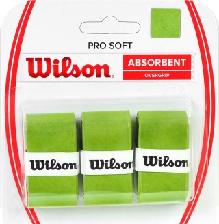 Owijka Wilson Pro Soft Absorbent Overgrip zielona 3szt WRZ4040LI