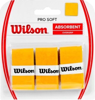 Owijka Wilson Pro Soft Absorbent Overgrip żółta 3szt WRZ4040GO