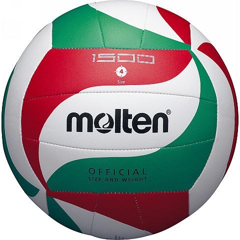 Piłka siatkowa Molten V4M1500 biało-czerwono-zielona Piłka siatkowa Molten V4M1500 biało-czerwono-zielona