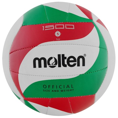 Piłka siatkowa Molten V5M1500 biało-czerwono-zielona Piłka siatkowa Molten V5M1500 biało-czerwono-zielona
