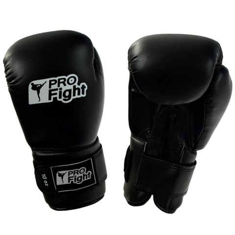 Rękawice bokserskie Profight PVC czarne Rękawice bokserskie Profight PVC czarne