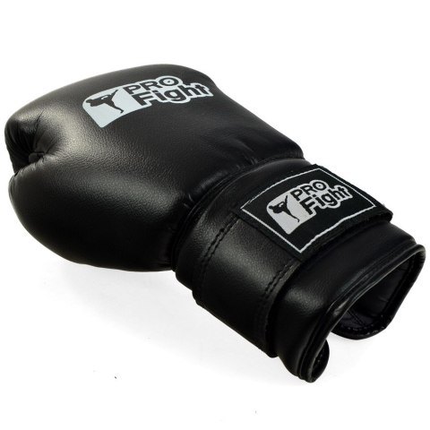 Rękawice bokserskie Profight PVC czarne Rękawice bokserskie Profight PVC czarne