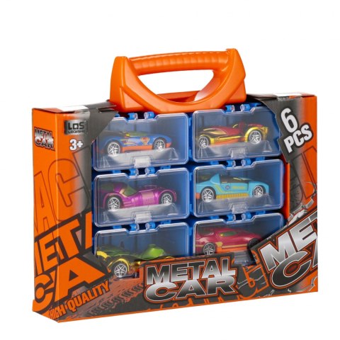 Auto wyścigowe metalowe 6szt. MEGA CREATIVE 571835