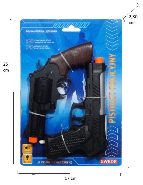 Pistolet 2szt z polskim modułem głosowym SWEDE G3361