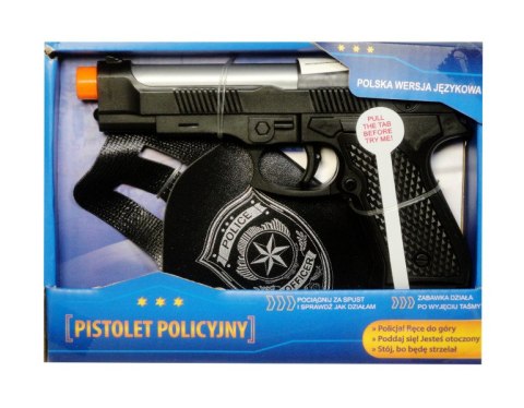 Pistolet policyjny z polskim modułem głosowym plus akcesoria SWEDE G7568
