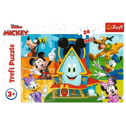 Puzzle 24 elementy Maxi Myszka Miki i przyjaciele TREFL 14351 TREF