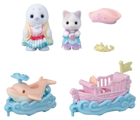 Sylvanian Families 5820 Morskie pojazdy i figurki maluszków w parku rozrywki
