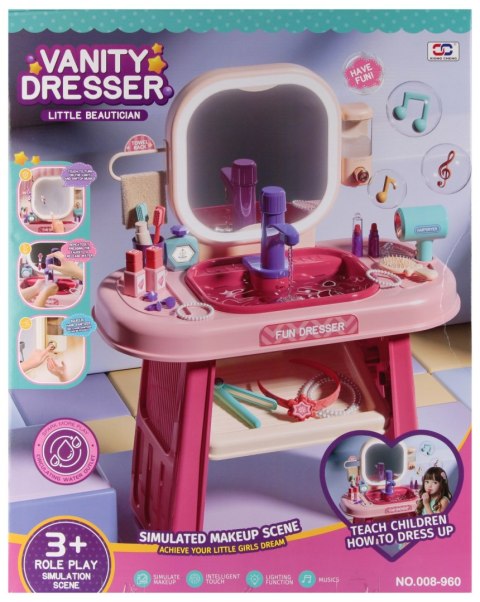 Toaletka z akcesoriami światło i dzik MEGA CREATIVE 566783