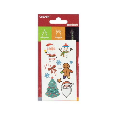 Tatuaż święta świecące w ciemności Boże Narodzenie ARPEX BN1304