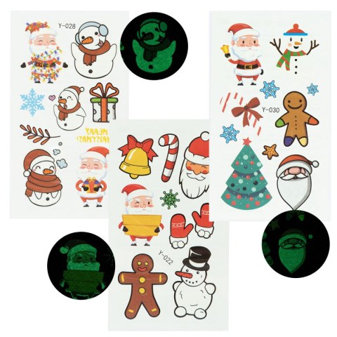 Tatuaż święta świecące w ciemności Boże Narodzenie ARPEX BN1304