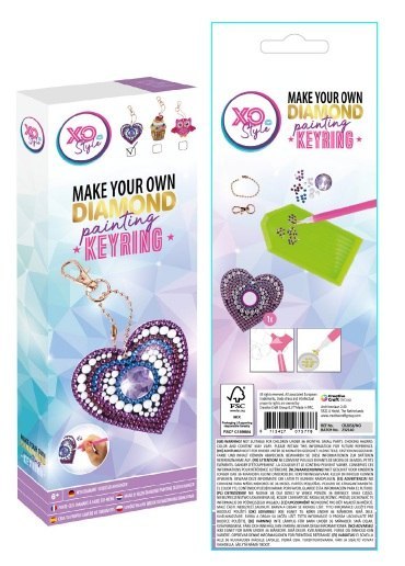 Zestaw kreatywny do stworzenia diamentowego breloczka serce