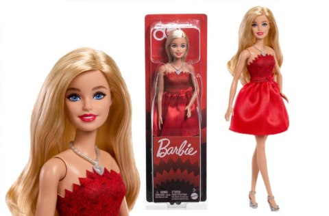 Barbie Mattel 80-lecie Rubinowa sukienka Lalka JGD25