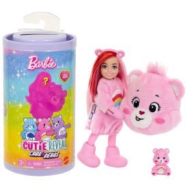 Care Bears Troskliwe Misie Barbie Chelsea Cutie Reveal Lalka Asortyment JCN97