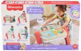 Fisher-Price Ucz się i śmiej Stoliczek edukacyjny Sztaluga 4 w 1 Zabawka interaktywna POL/ENG/CZ/SL/HU JGW88