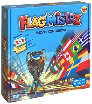 GRA FLAGMISTRZ PUZZLE KONTUROWE PUD