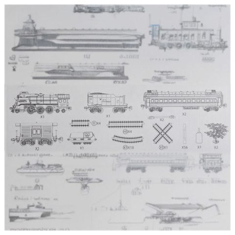 Kolejka zdalnie sterowana Christmas funkcja spray MEGA CREATIVE 569210