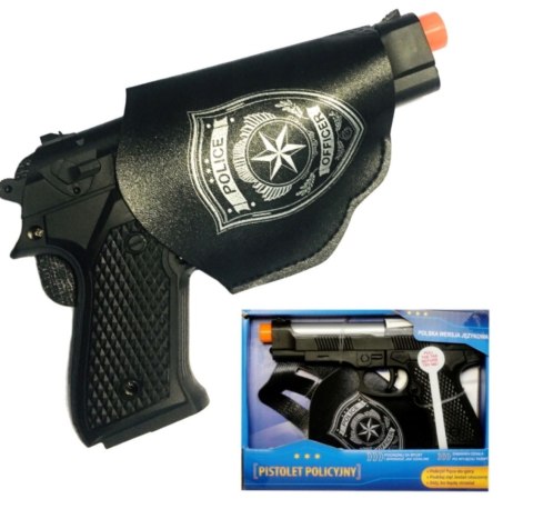 Pistolet policyjny z polskim modułem głosowym plus akcesoria SWEDE G7568