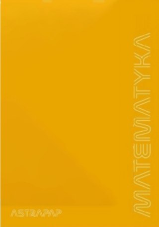 Zeszyt A5/60k kratka Matematyka oprawa PP fluo A 10 ASTRA