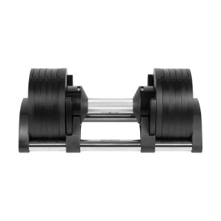 Hantel żeliwny regulowany automat 24 kg, skok co 2kg, REBEL ACTIVE