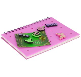 Kołozeszyt A5/80k Kratka Wicked silikonowy z przypinką BENIAMI 43287 BEN