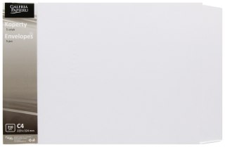 Koperta C4 HK biała perłowa op5szt GALERIA PAPIERU 280002