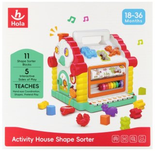 Kostka edukacyjna sorter domek 23x23x23 hola ANEK SN779