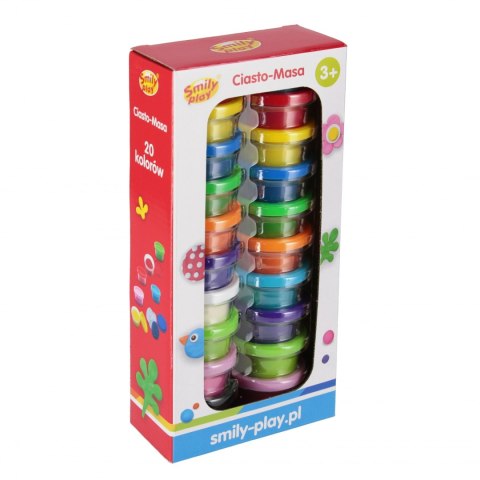 Masa plastyczna 20kol 25g SMILY PLAY SP85214AN