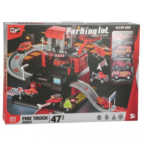 Parking Straż Pożarna metal z akcesoriami MEGA CREATIVE 573970