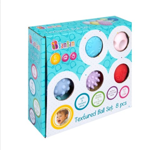 Zestaw Kul Sensorycznych 8 szt. BAM BAM 428312