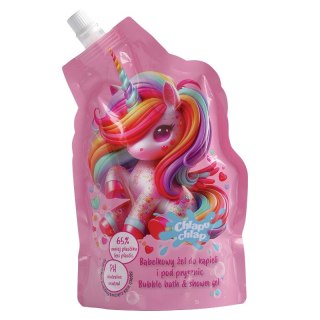 CHLAPU CHLAP Bąbelkowy żel do kąpieli i pod prysznic doypack - zapach wata cukrowa 400 ml
