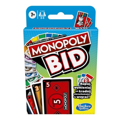 GRA HASBRO MONOPOLY BID KARCIANA F1699 PUD8