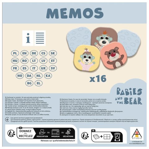 Gra Memos Bobaski i Miś TREFL 02891 TR