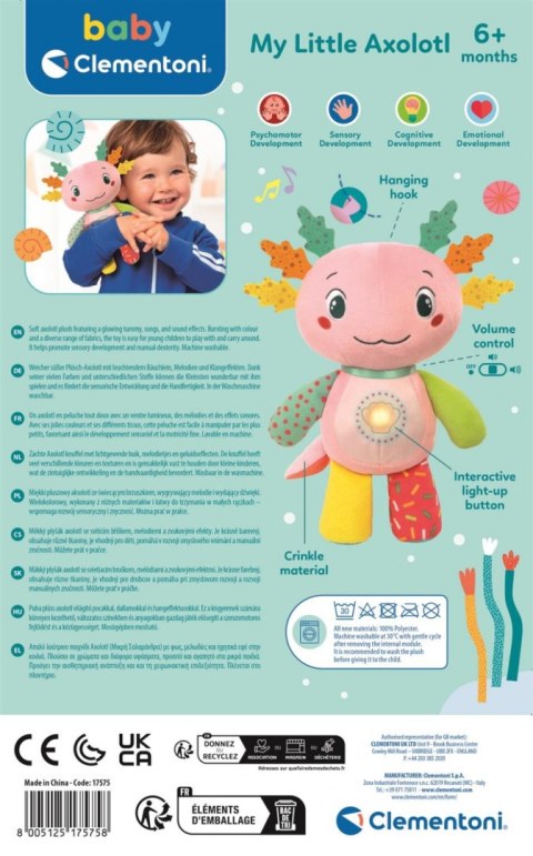 Interaktywny pluszak Aksolot CLEMENTONI 17575 CLM