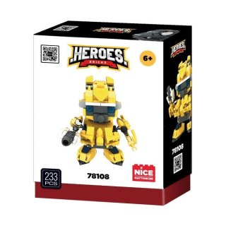 -KLOCKI HEROS YELLOW CAR SOLDIER 219EL NICE P