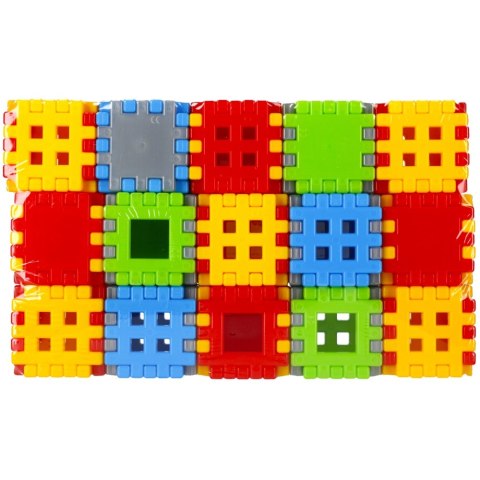 Klocki konstrukcyjne Wafle mini 90 elementów Adusie CZAKO 409397