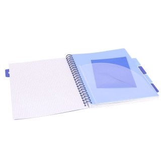 Kołozeszyt A4/100k kratka oprawa PP 80g Tygrys czarny STRIGO PADS020