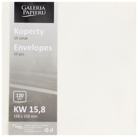 Koperta 15,8x15,8 HK biała Millenium op10szt GALERIA PAPIERU 282301