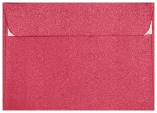 Koperta B7 HK czerwona Pearl op10szt GALERIA PAPIERU 280517