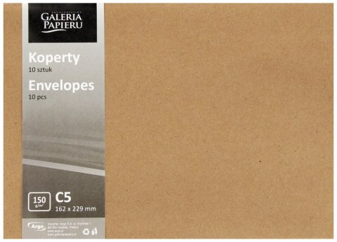Koperta C5 HK beż opsz10szt GALERIA PAPIERU 280622