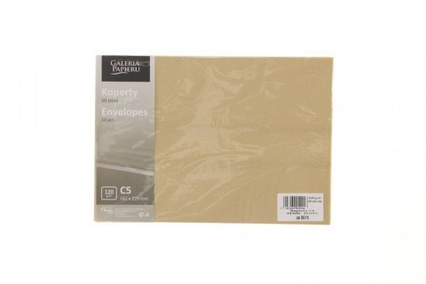 Koperta C5 HK złota perłowa op10szt GALERIA PAPIERU 280615