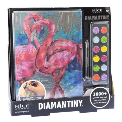 -MOZAIKA CEKIN SPRZYL FLAMINGI 21X30 B/C